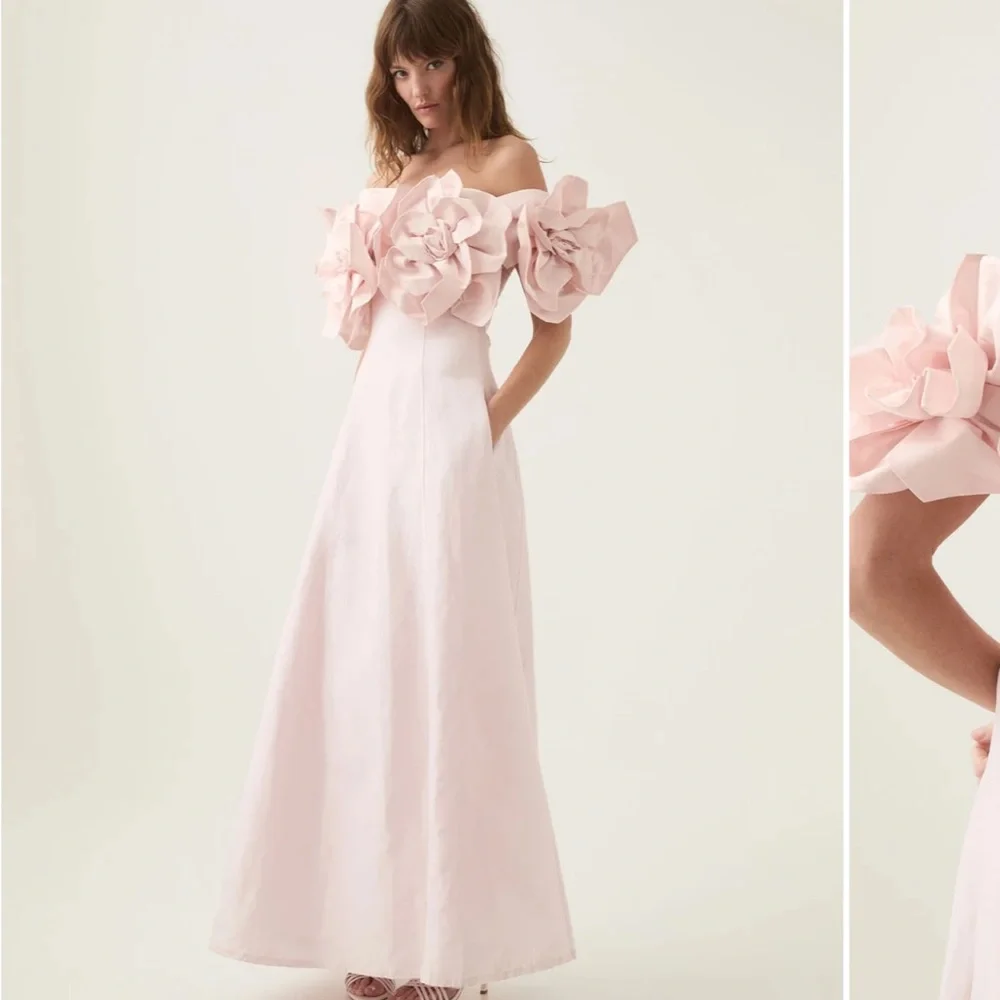 Aje Pastel Pink Etta Midi Dress - Picture 2 of 9